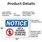 Signmission Not A Walkway Go Around Either End, 24 in W x Rectangle, Aluminum OS-2PACK-NS-A-1824-L-15130 - alternate 4